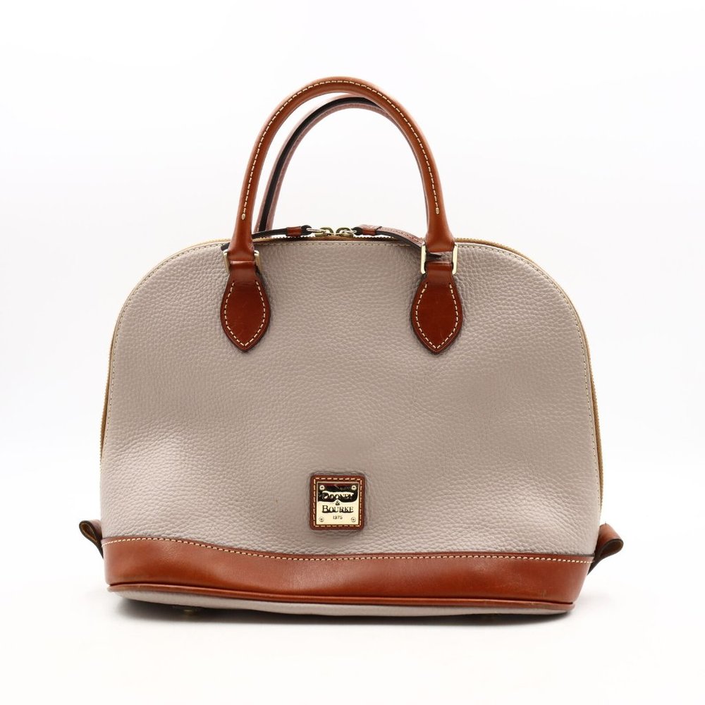 Dooney & Bourke Pebble Grain Leather Domed Satchel - FCM76
